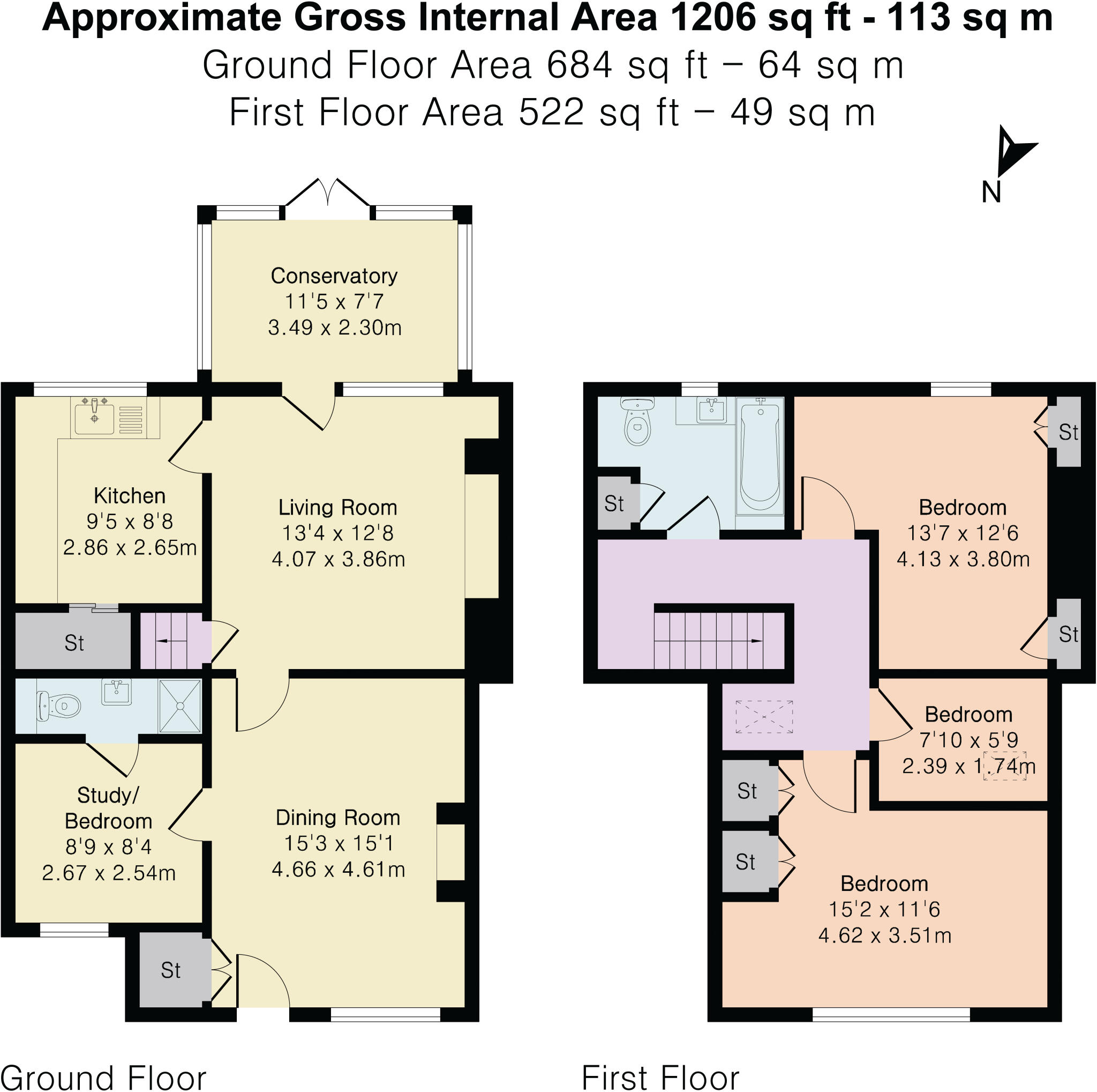 57, Latchford Lane, Great Haseley floorplan