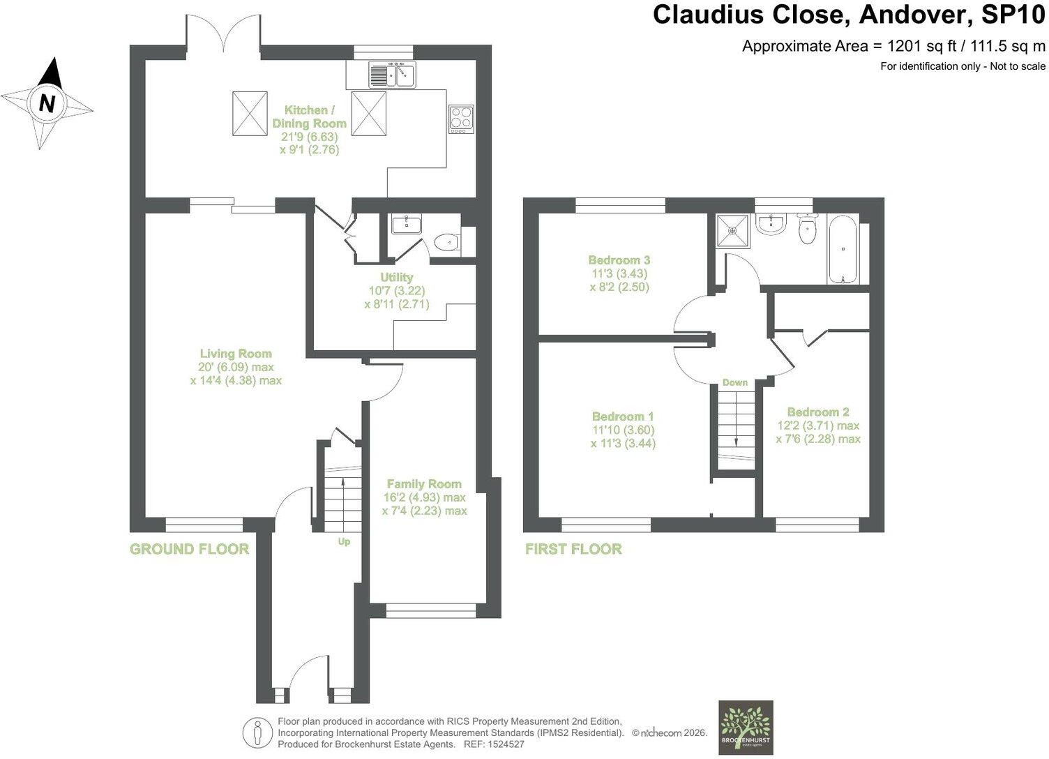 Claudius Close, Andover, SP10 5LB floorplan