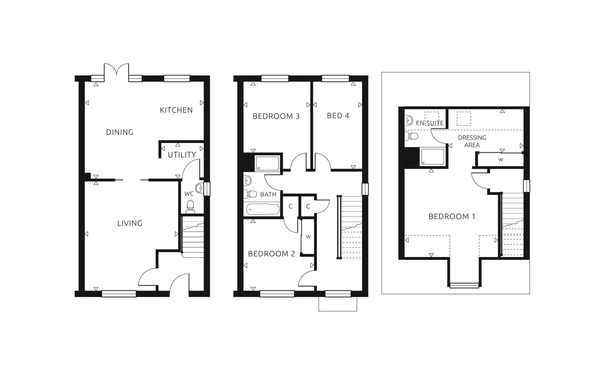 The Pastures, Woodview, Grays floorplan