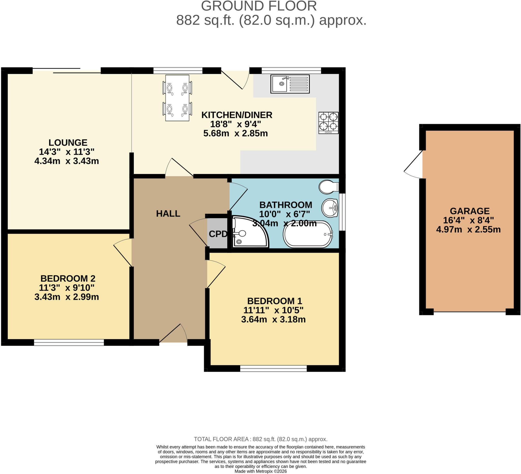 Toynton Close, Lincoln, LN6 floorplan