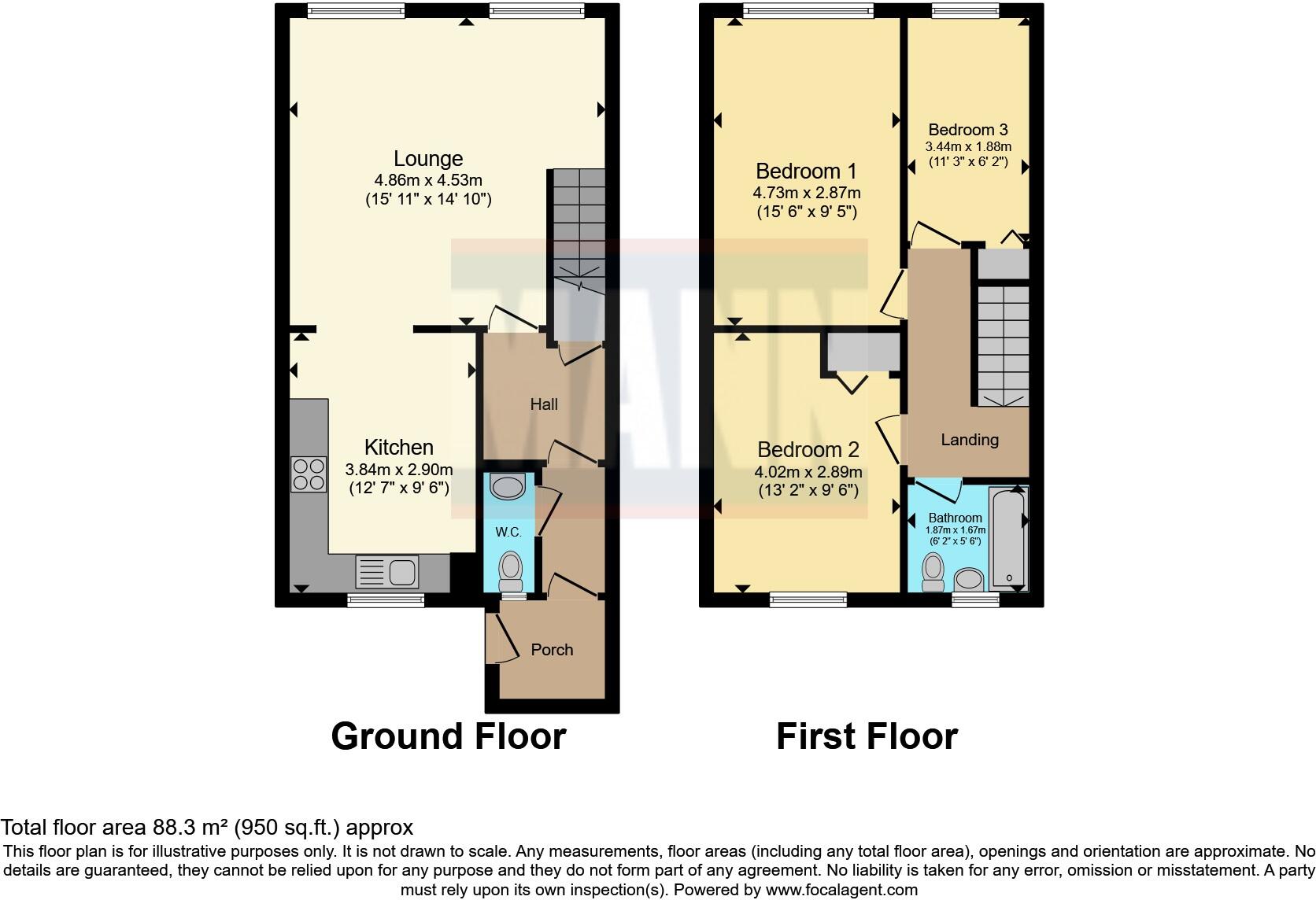 Stour Close, Rochester, Kent, ME2 floorplan