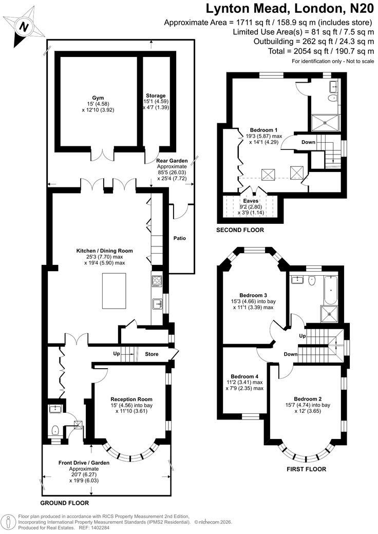 Lynton Mead, Totteridge floorplan