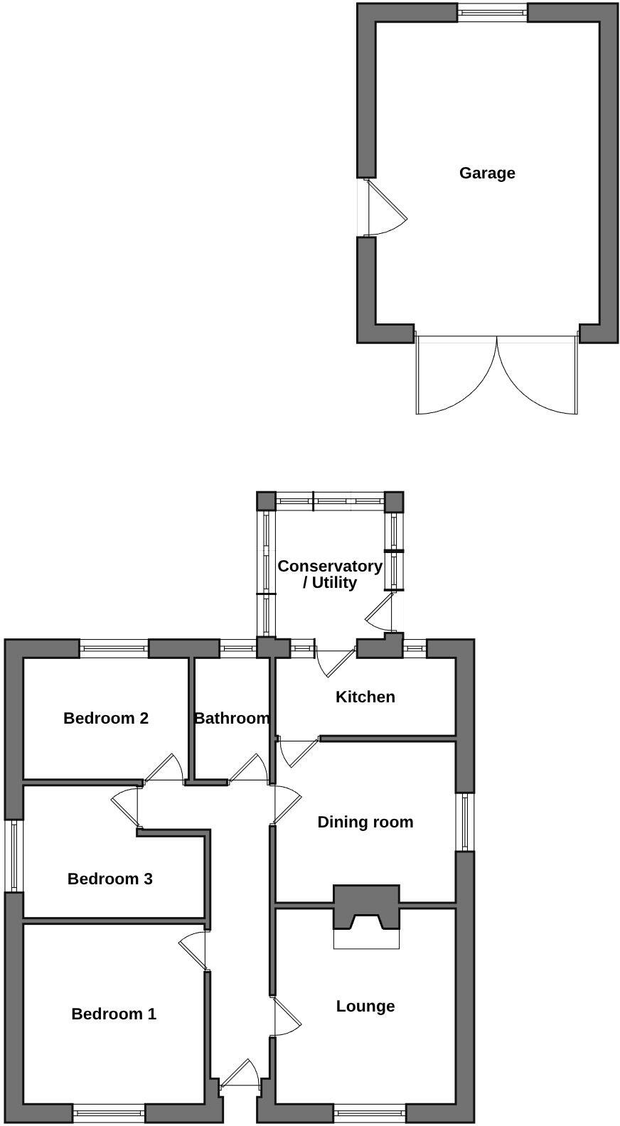 Vicarage Lane, Wainfleet St. Mary, PE24. floorplan