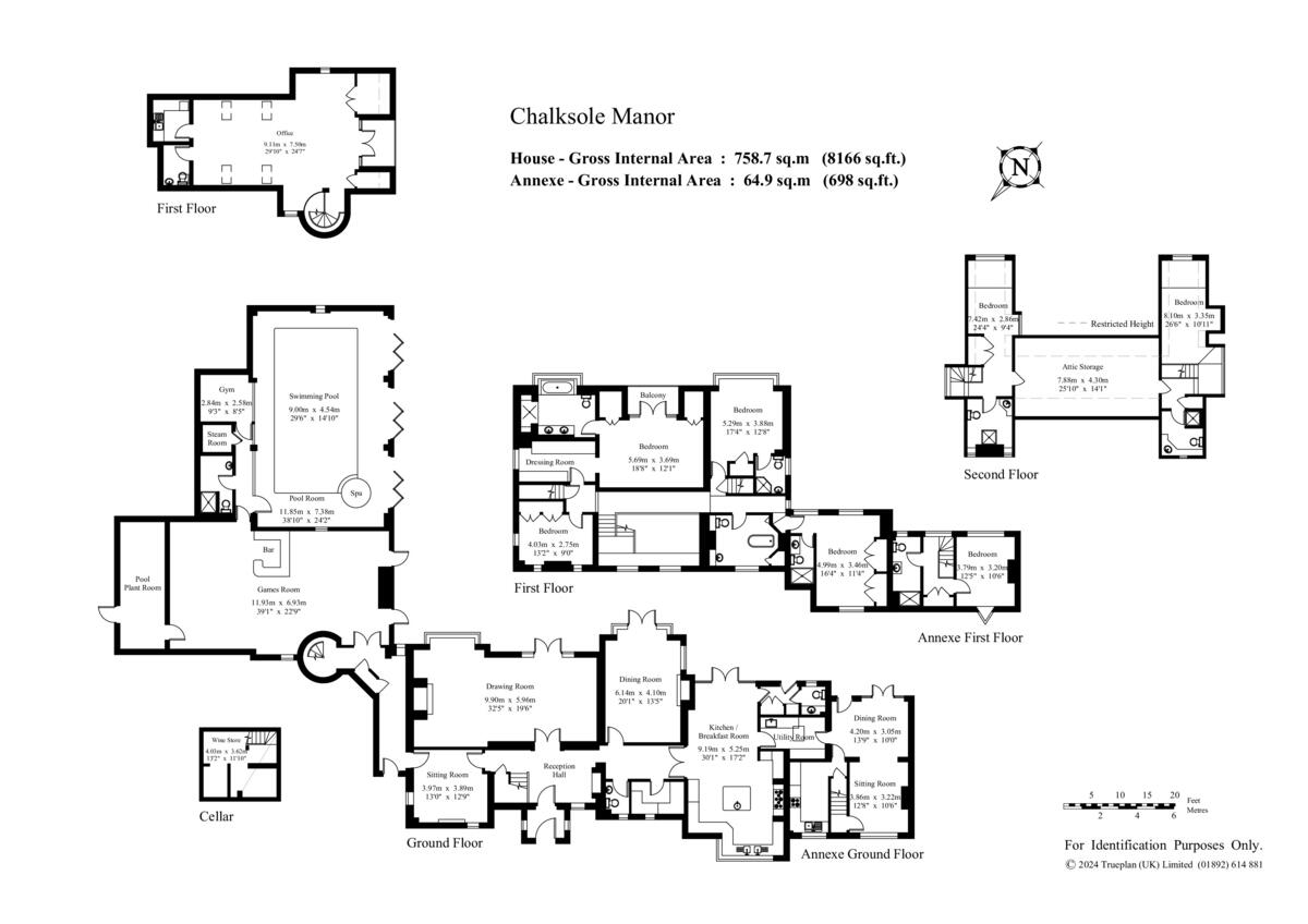Chalksole Manor House, Vineyard & Cottages, Dover, CT15 floorplan
