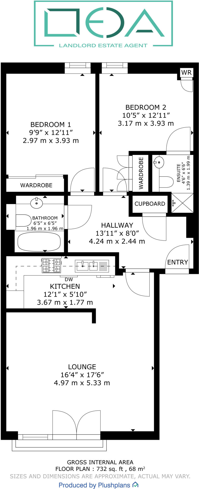 32, Minerva Way, Glasgow floorplan