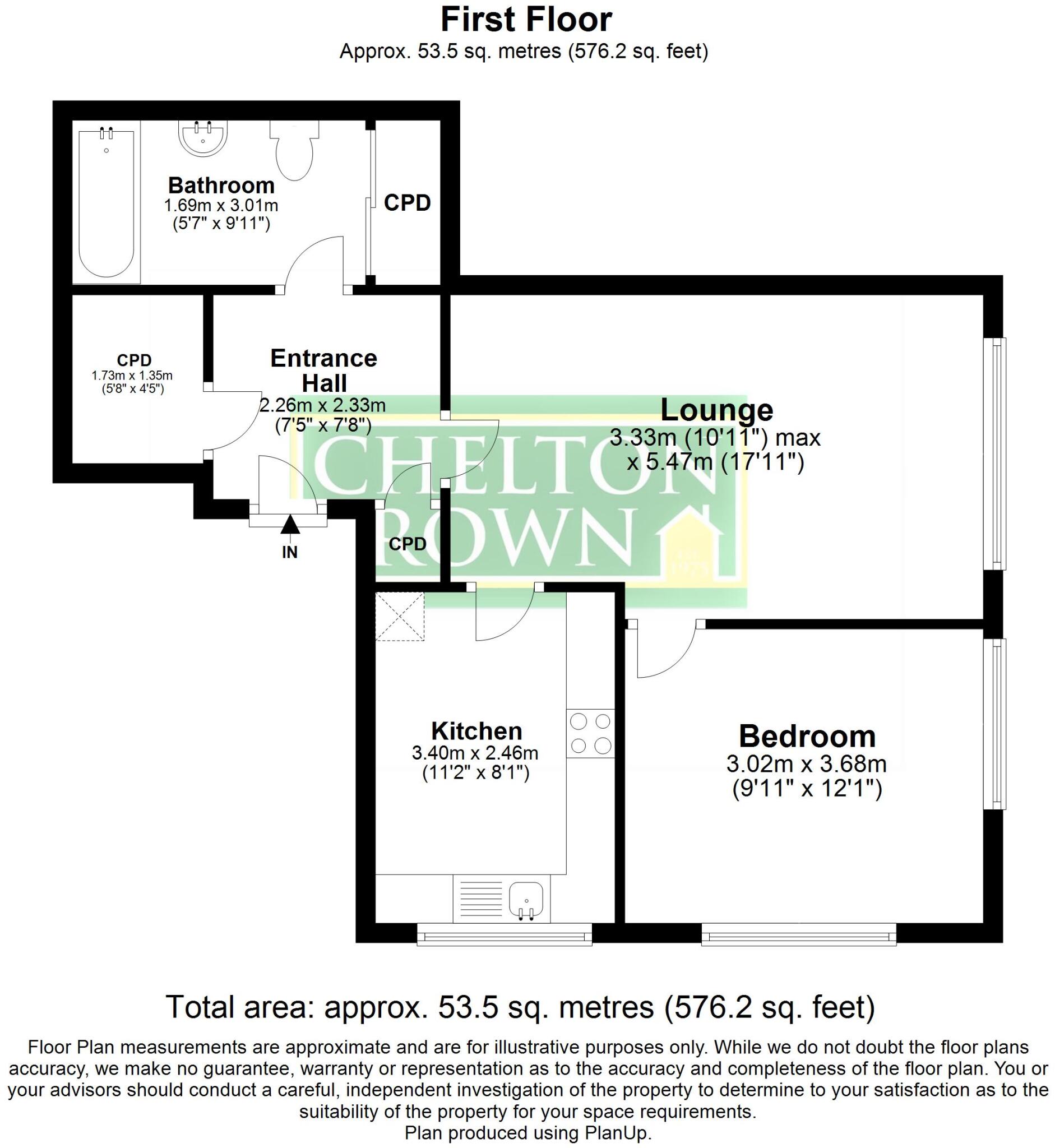 Cliftonville Court, Cliftonville, Northampton, NN1 floorplan