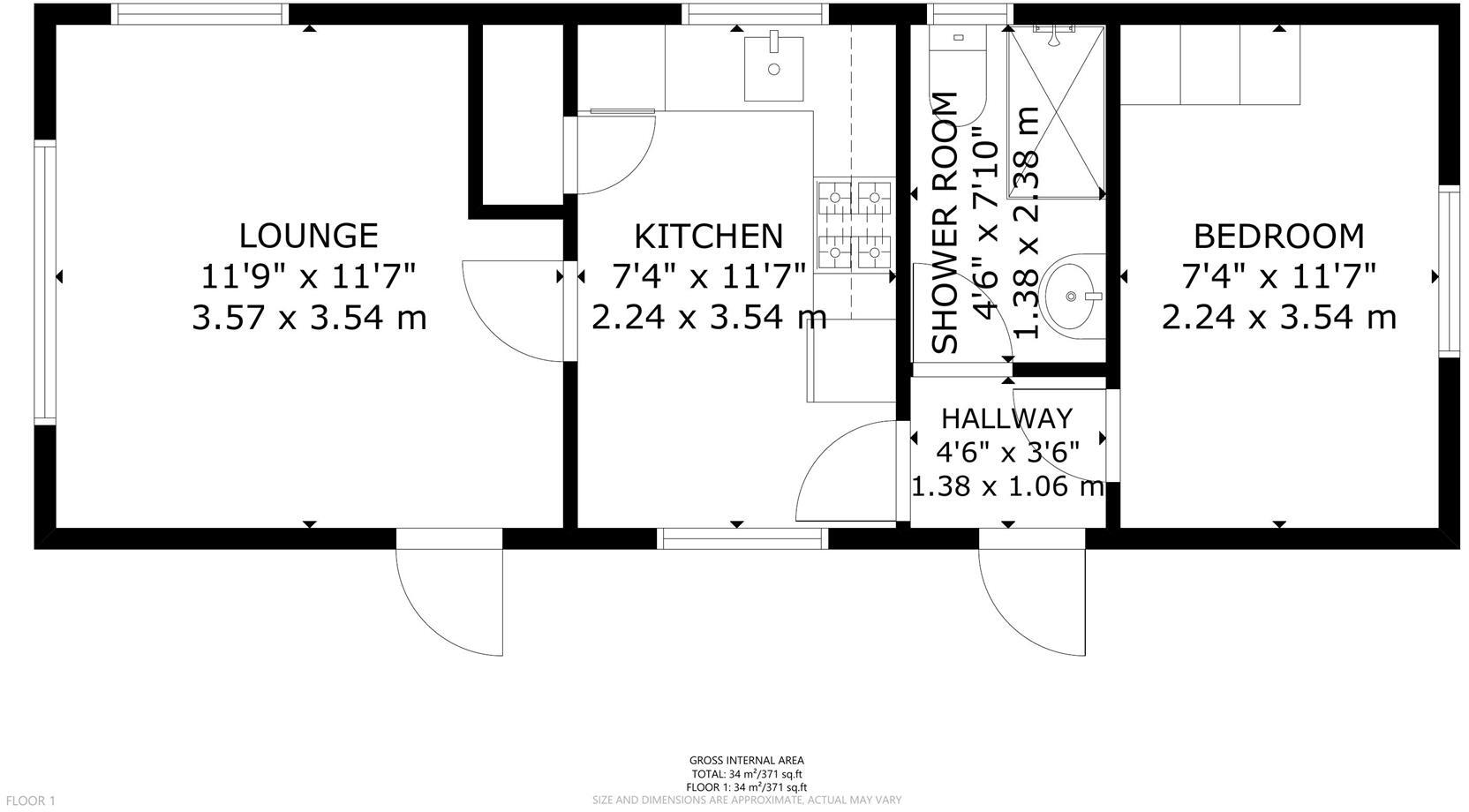 Bakers Farm, Upper Horsebridge floorplan