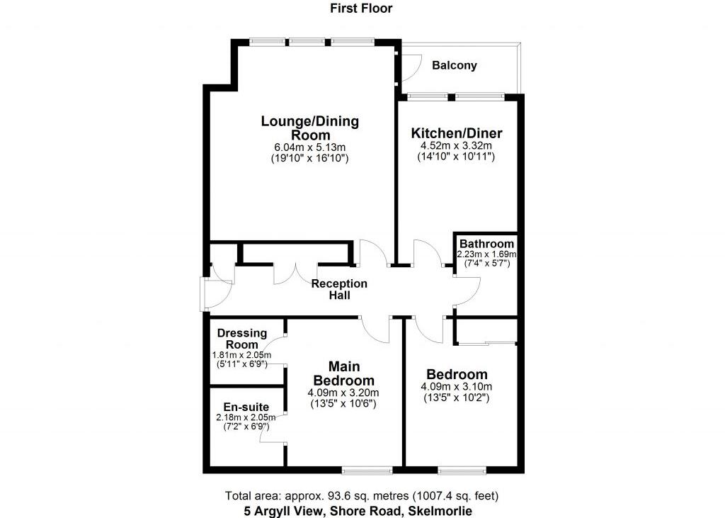 5 Argyll View, Skelmorlie, PA17 5DB floorplan