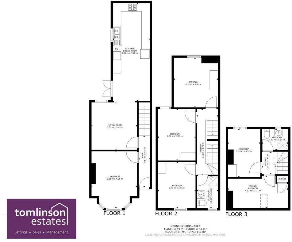 Balfour Road, Lenton, NG7 1NZ floorplan