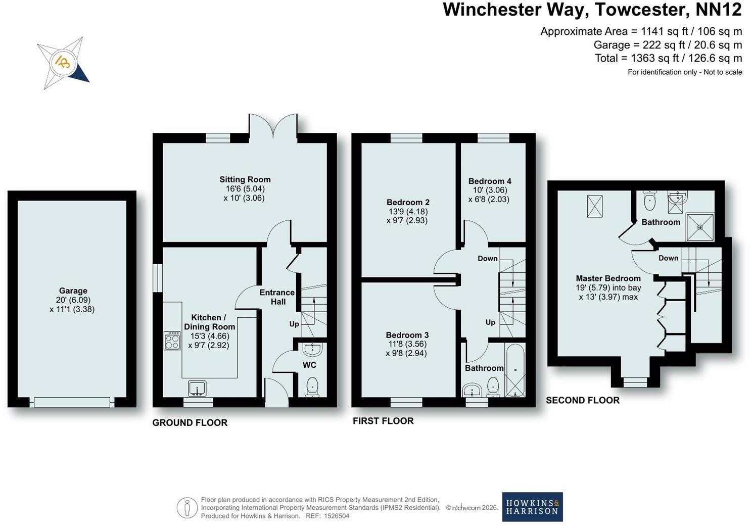 Winchester Way, Towcester, NN12 floorplan