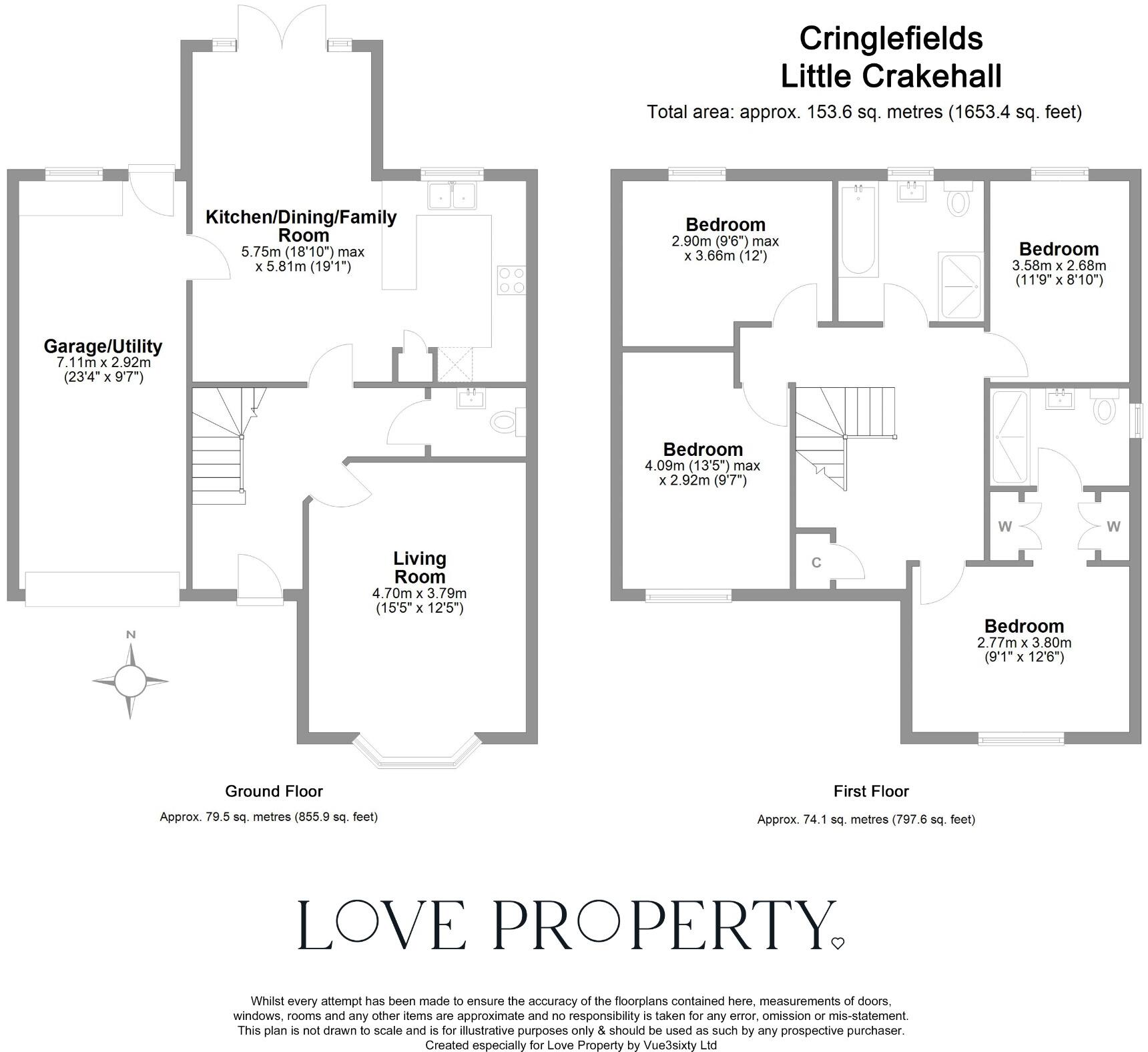 Cringlefields, Little Crakehall floorplan