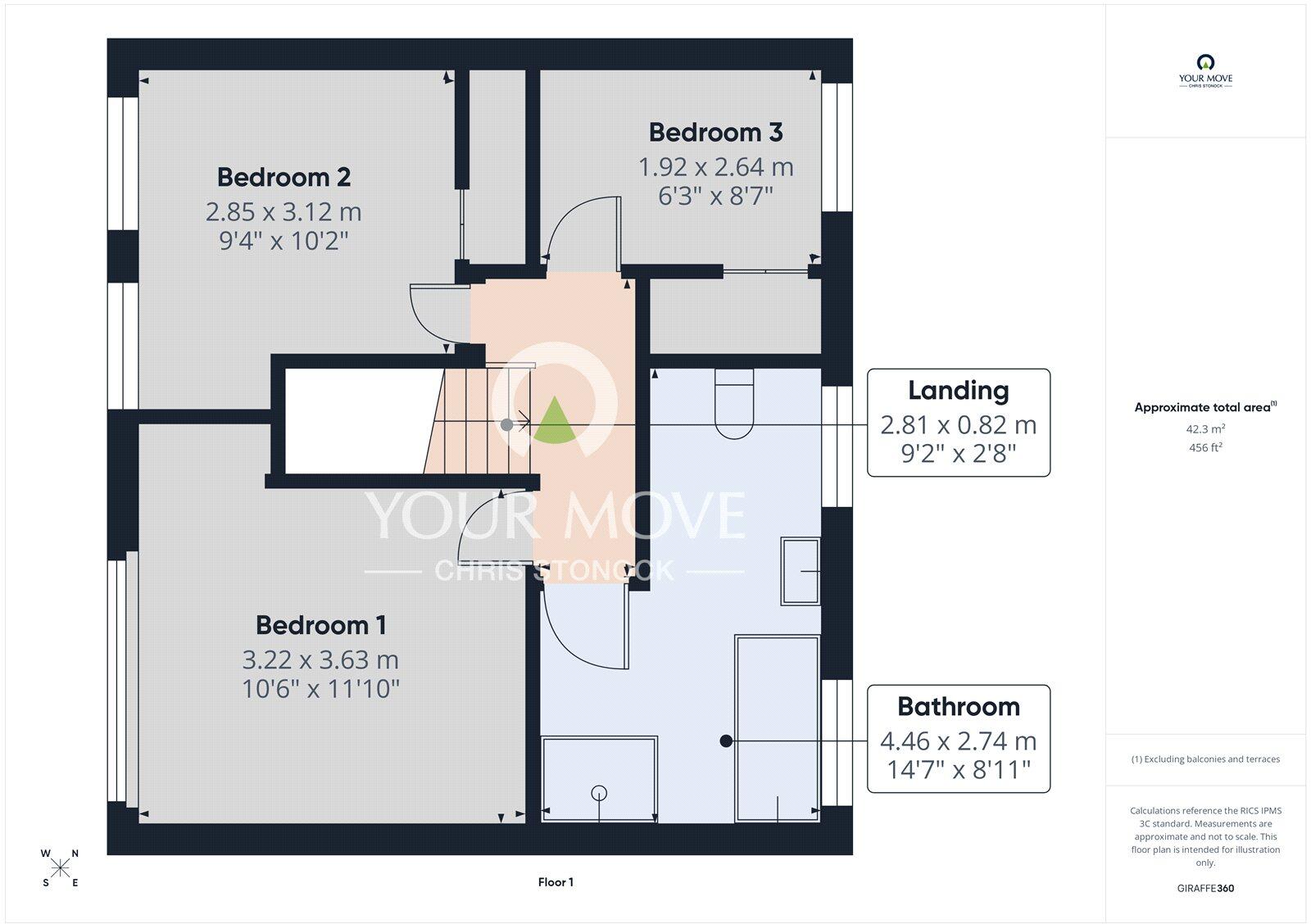 Kingsway, Sunniside, NE16 floorplan