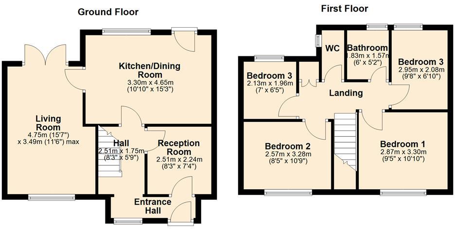 Park Lane, Great Wyrley, WS6 6BN floorplan