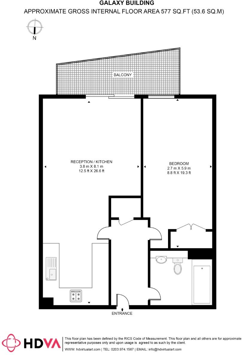 Galaxy Building, Isle of Dogs,  E14 floorplan