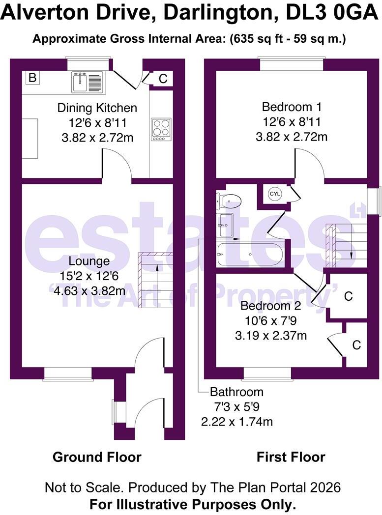 Alverton Drive, Faverdale, Darlington, DL3 0GA floorplan