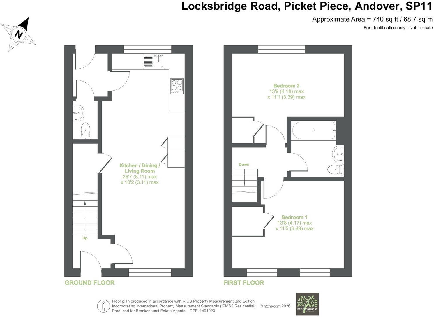Locksbridge Road, Picket Piece, Andover, SP11 6WL floorplan