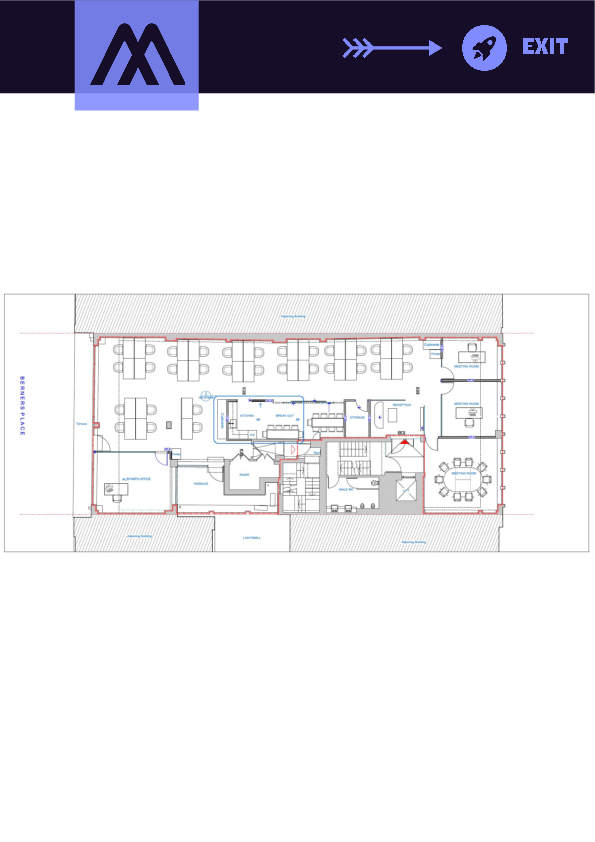 85-86 Newman Street Fitted Floorplan