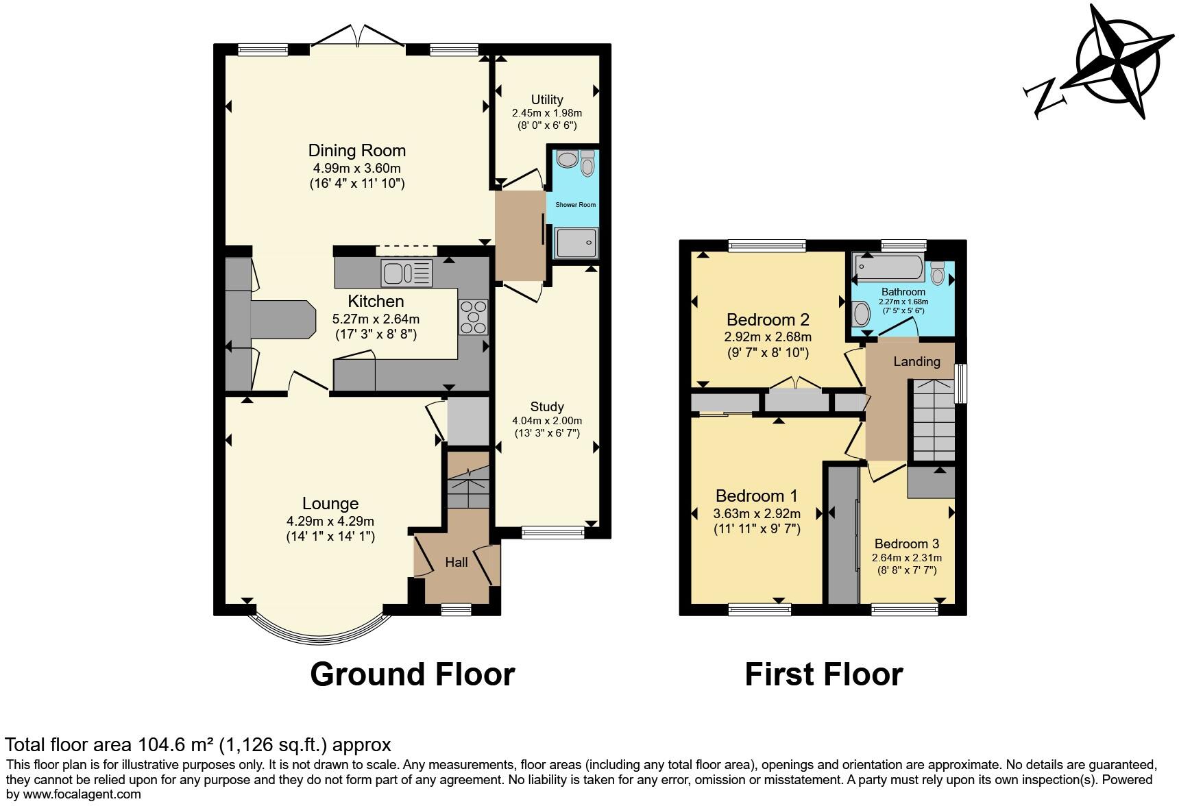 Whitebeam Drive, Coxheath, Maidstone, ME17 floorplan