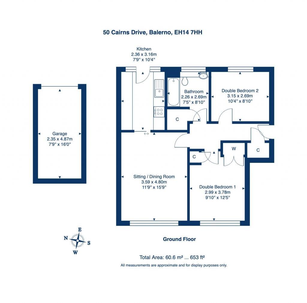 50 Cairns Drive, Balerno, Edinburgh, EH14 7HH floorplan