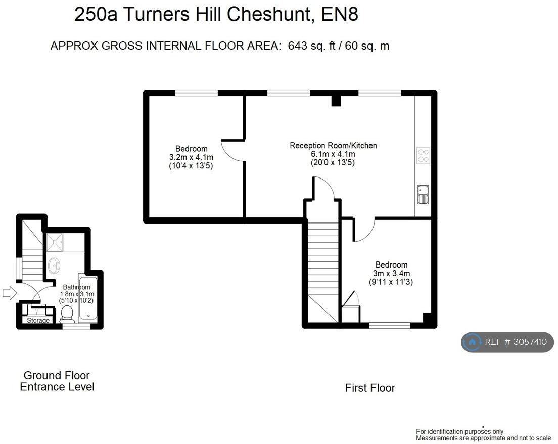Turners Hill, Waltham Cross, EN8 floorplan