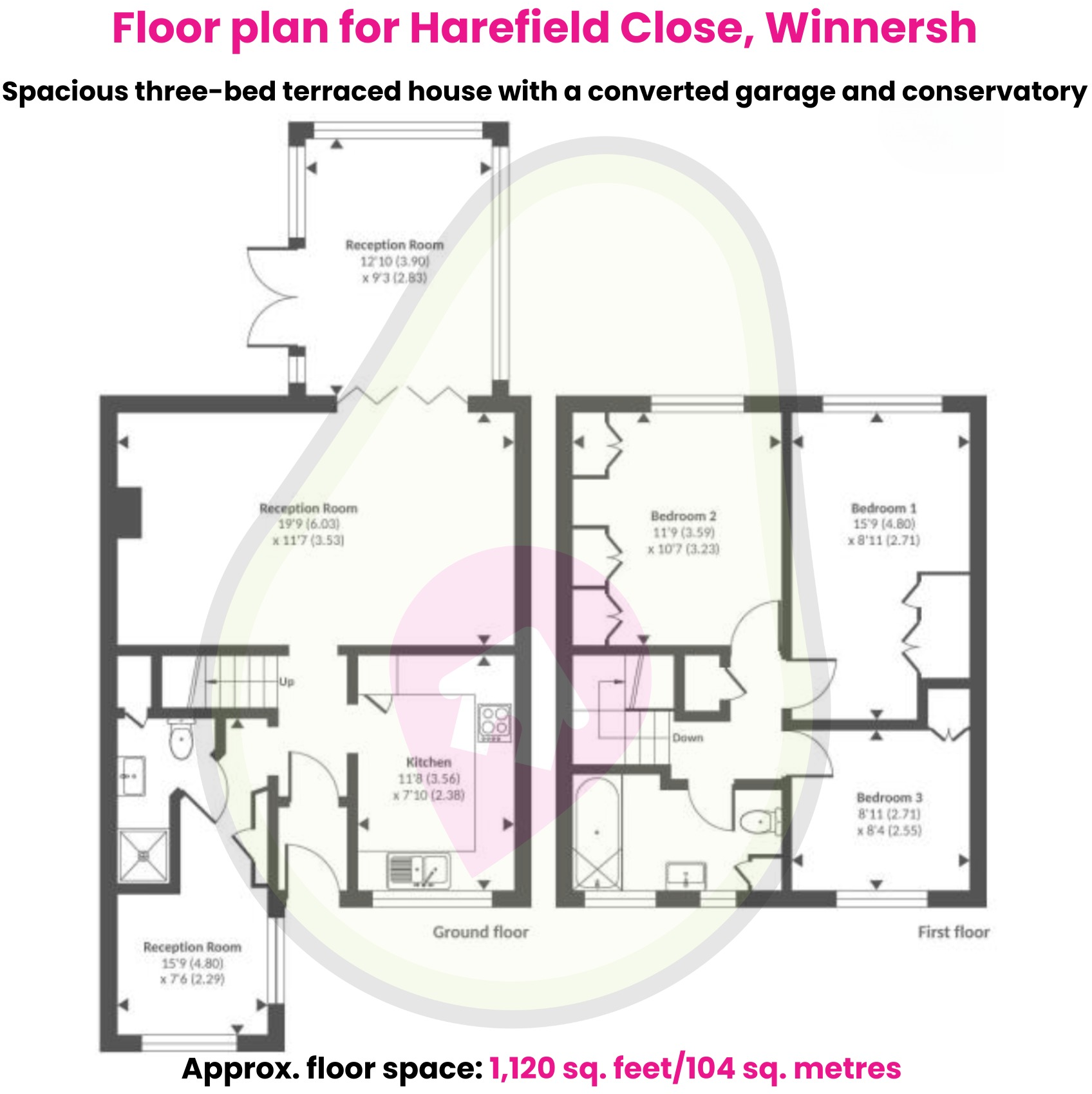 Harefield Close, Winnersh, Wokingham, Berkshire, RG41 5NP floorplan
