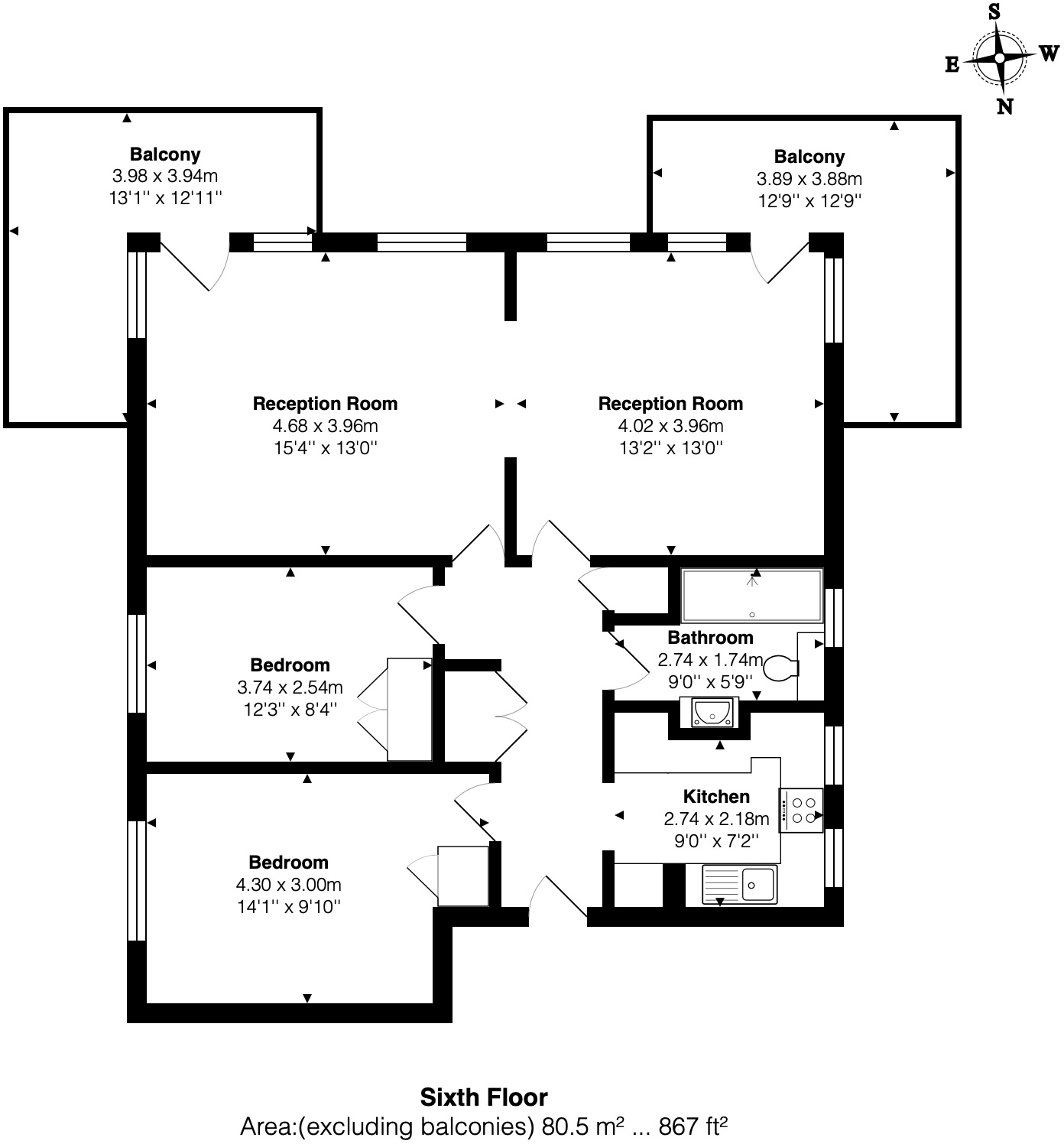 Wilbury Grange, Wilbury Road, Hove floorplan