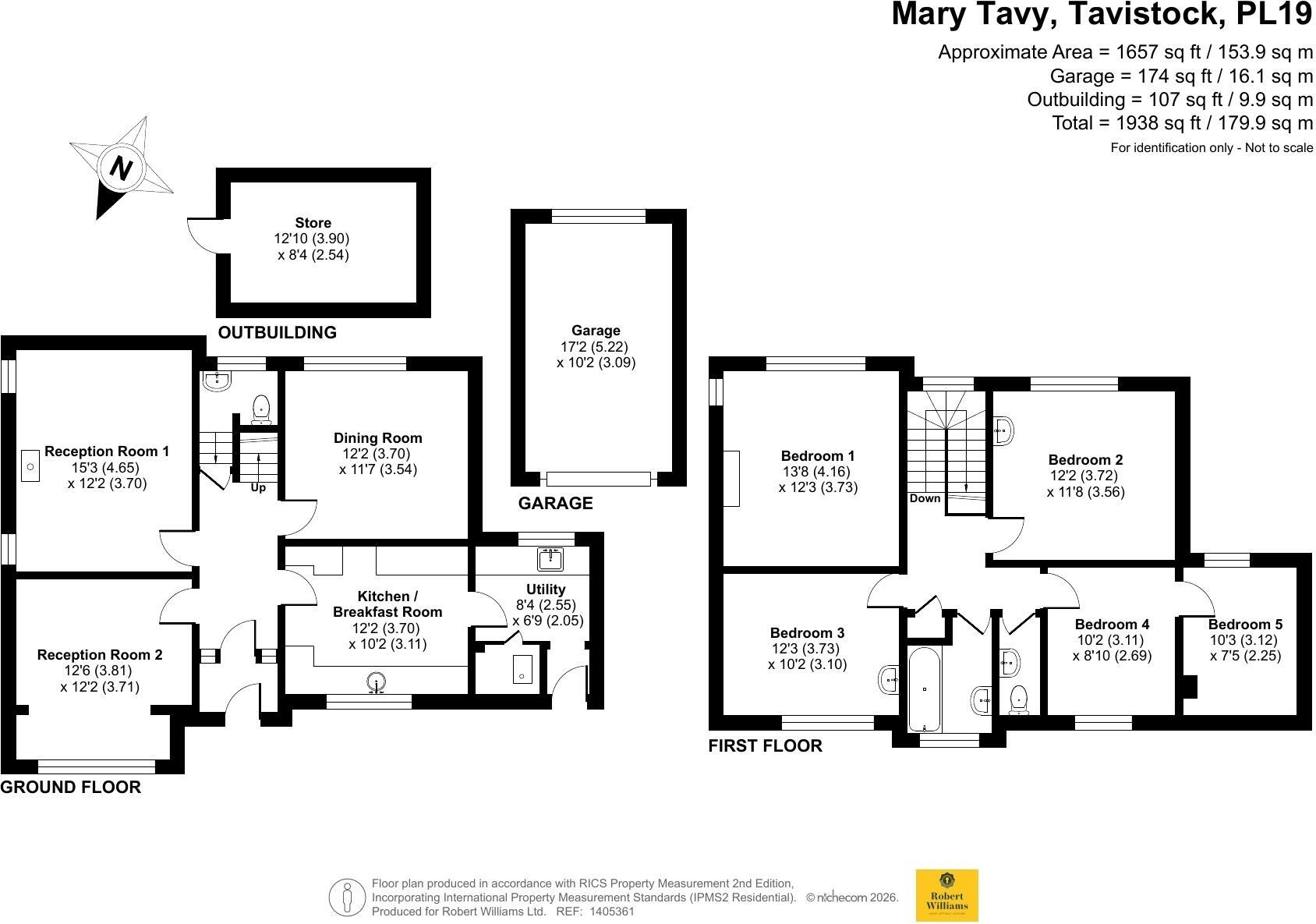 Mary Tavy, Tavistock floorplan