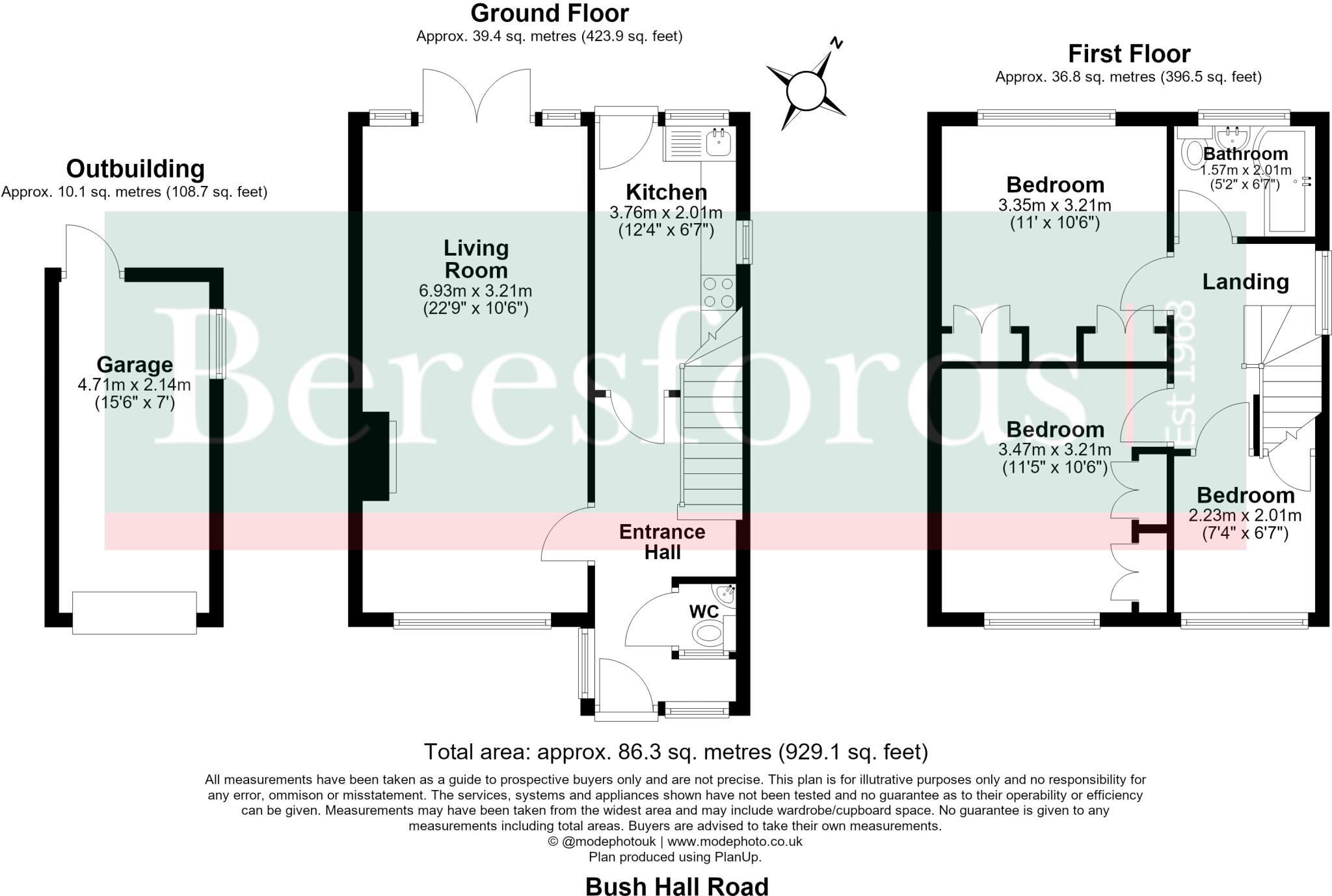 Bush Hall Road, Billericay, CM12 floorplan