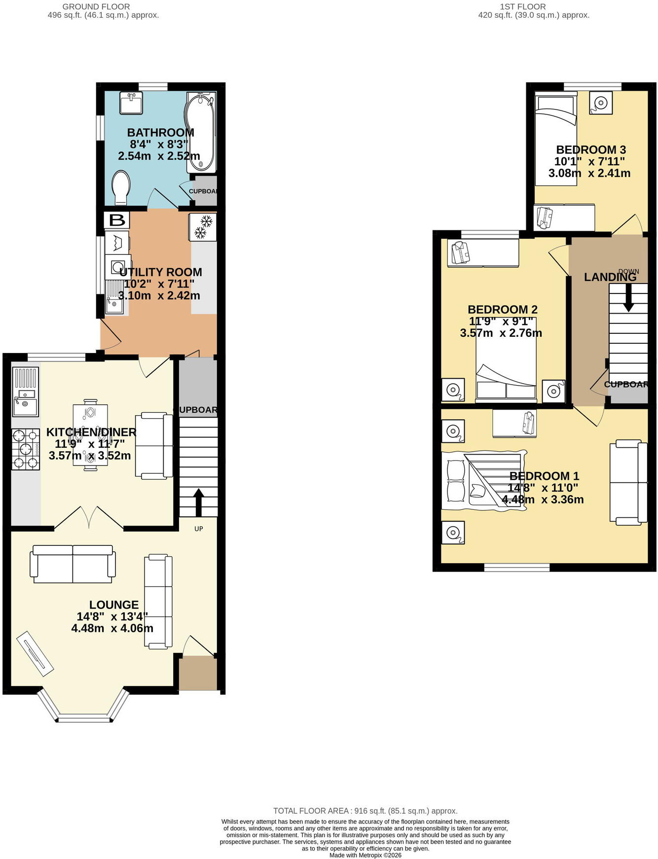 Washbrook Road, Rushden, NN10 6UR floorplan