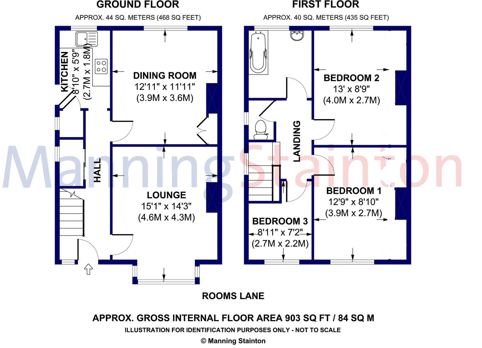 Rooms Lane, Morley, Leeds, West Yorkshire floorplan