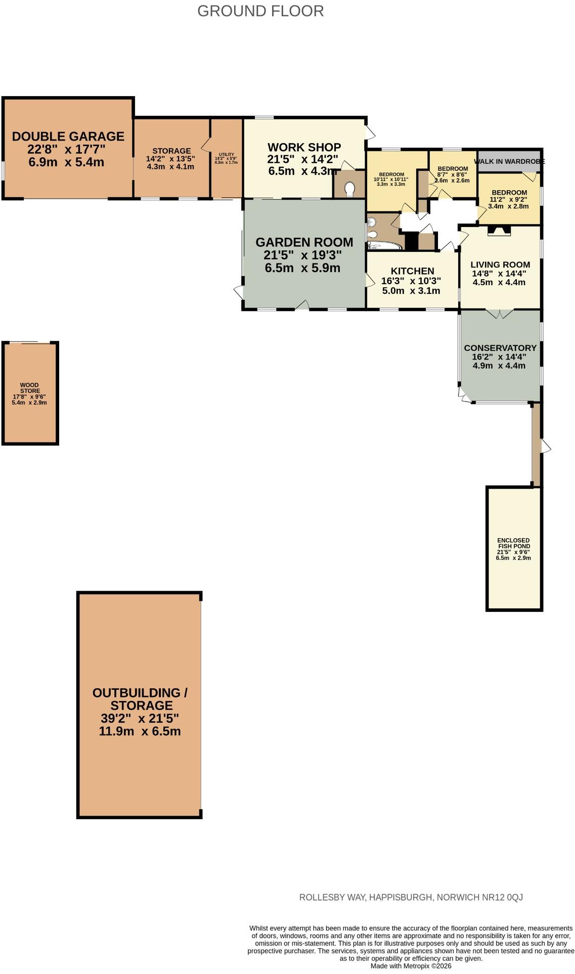 Rollesby Way, Happisburgh, Norwich, Norfolk, NR12 0QJ floorplan