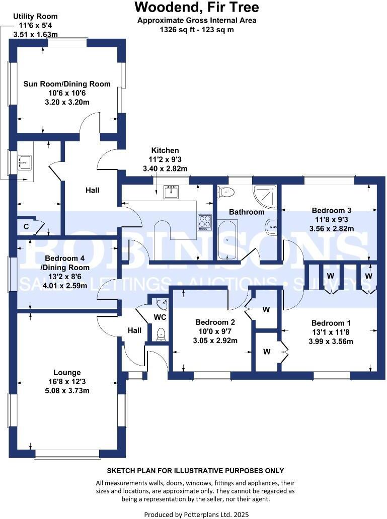 Fir Tree, Crook floorplan