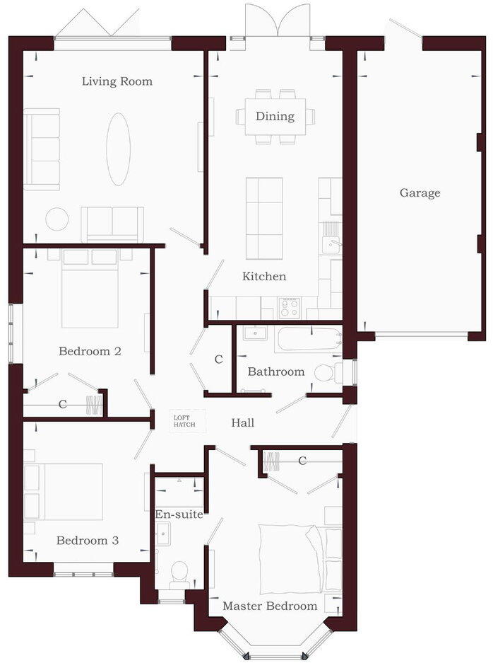 Plot 23 Bloomfield View, Little Clacton, CO16 9SR floorplan
