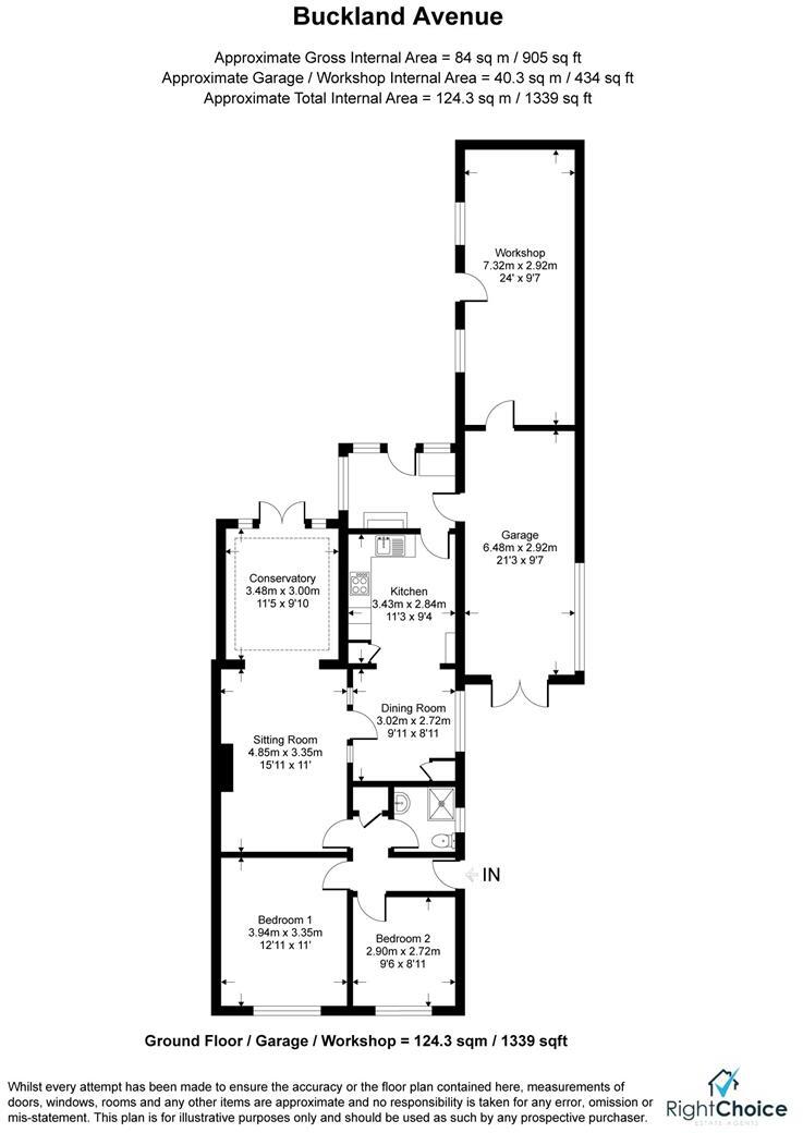 Buckland Avenue, Basingstoke floorplan