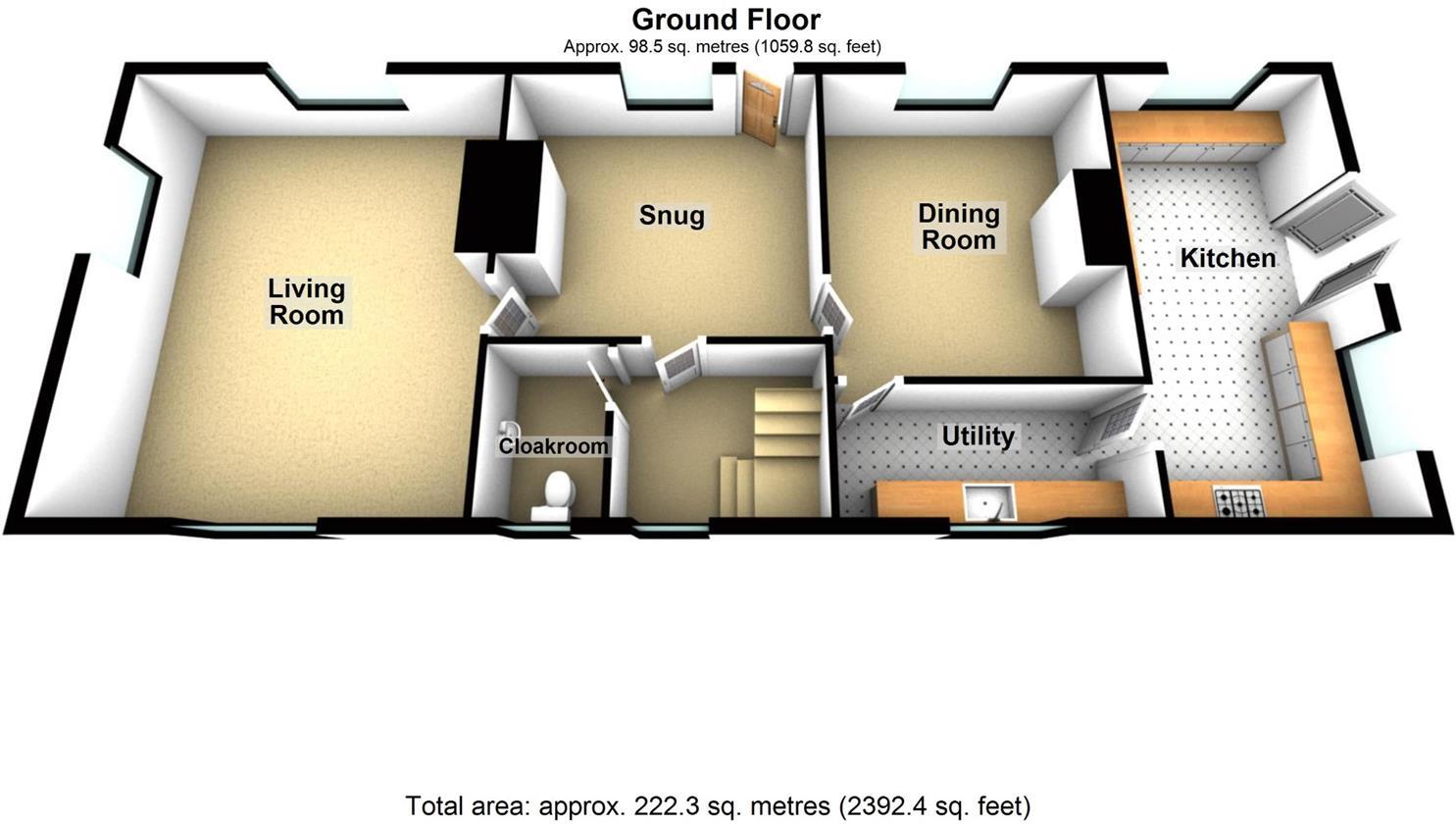 Bradley, Wrexham floorplan