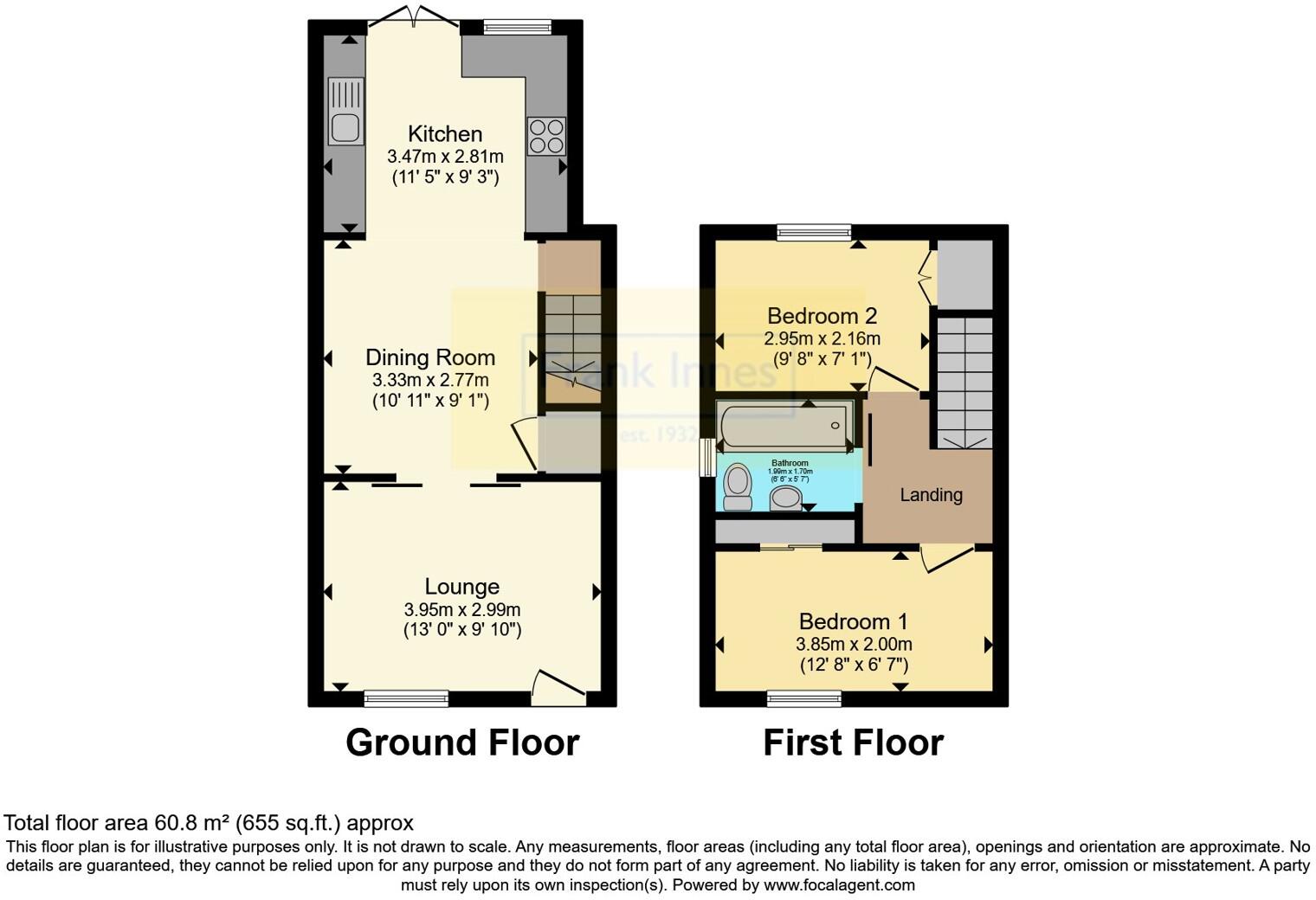 Oak Street, Church Gresley, Swadlincote, Derbyshire, DE11 floorplan