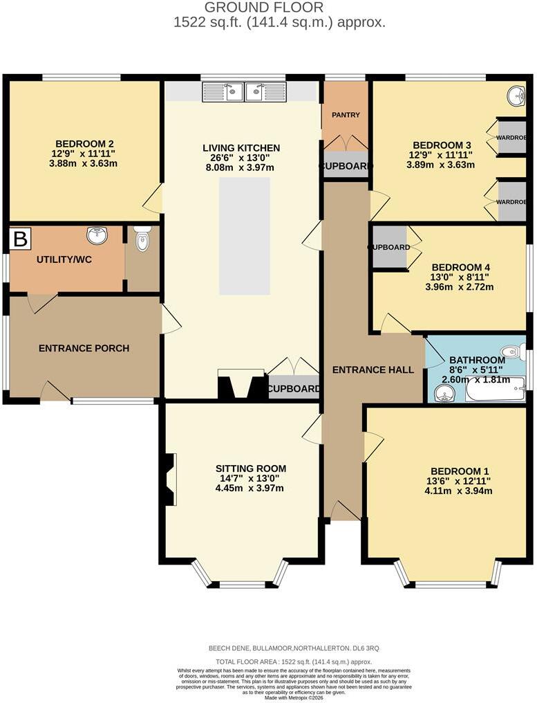 Bullamoor, Northallerton floorplan