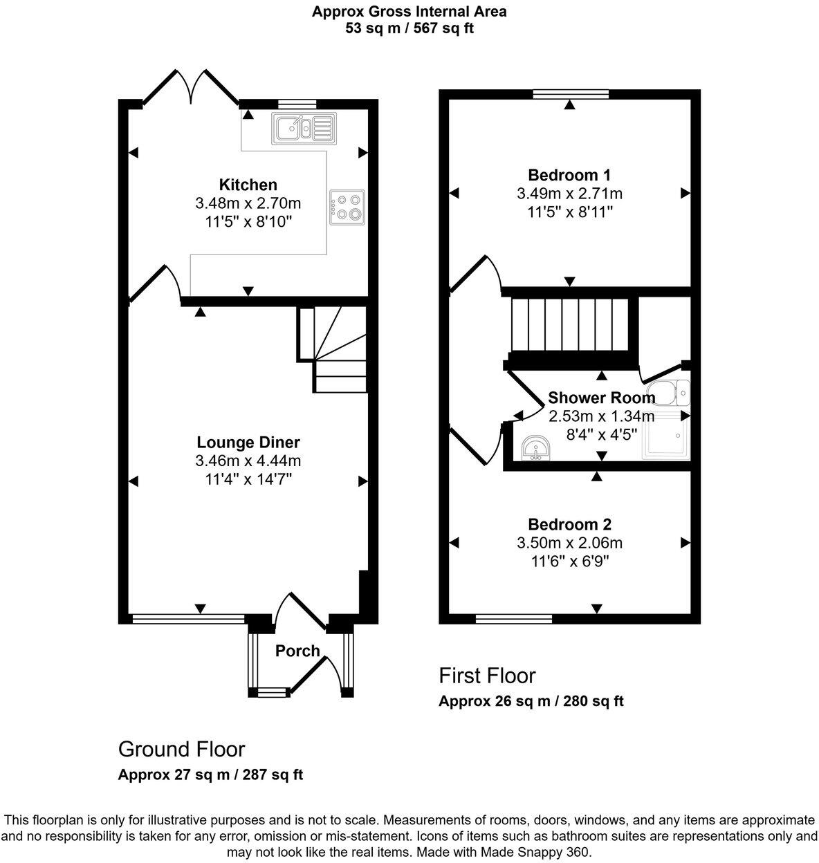 Lynmouth Close, Hemlington floorplan