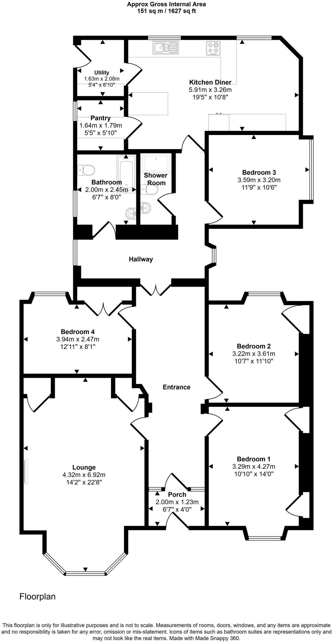 22 Kilwinning Road, Irvine, KA12 8RU floorplan