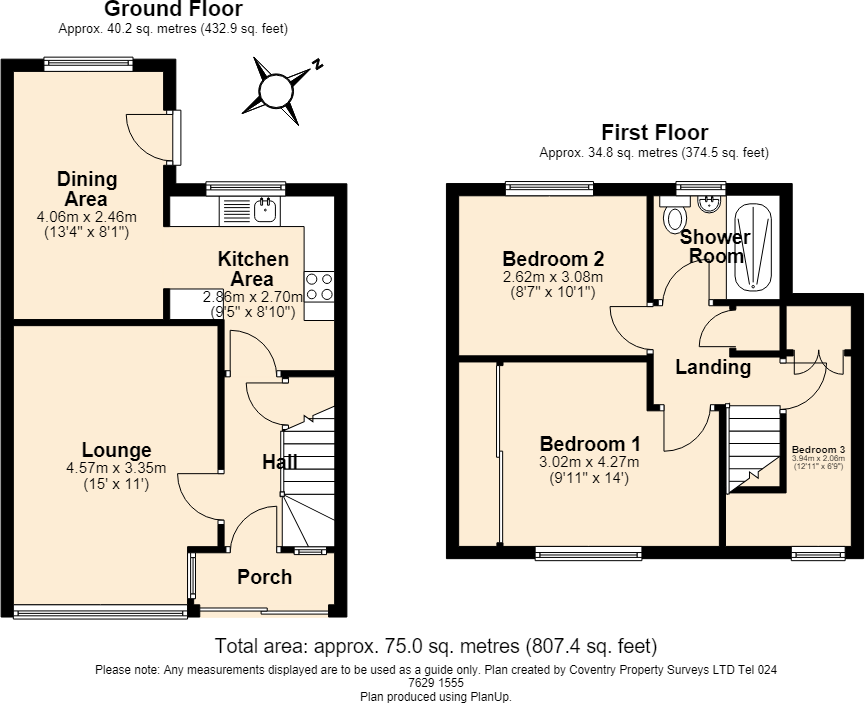 Despard Road, Eastern Green, Coventry, West Midlands, CV5 floorplan