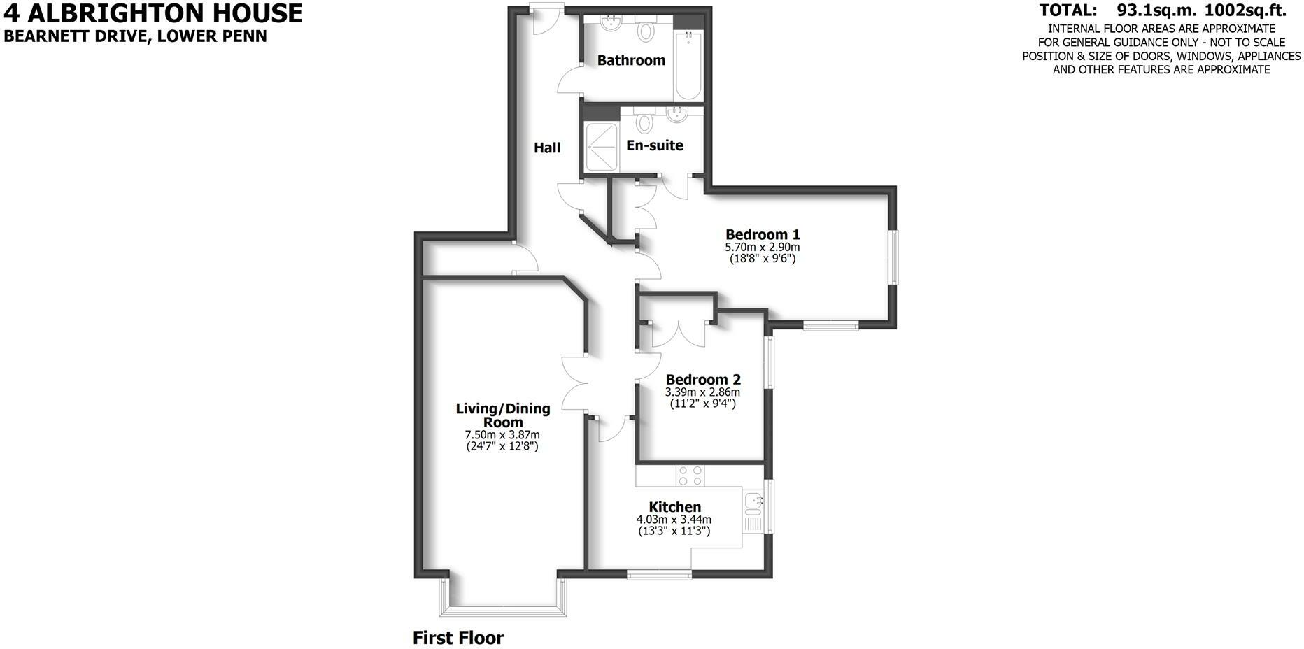 4 Albrighton House, The Water Gardens, Wolverhampton floorplan
