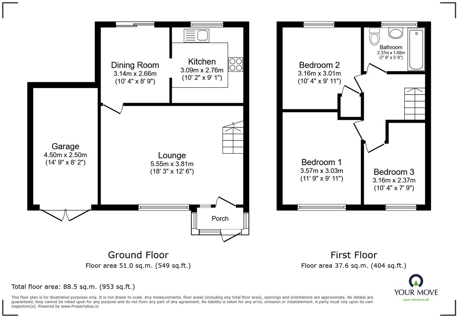 Johnson Rise, Stoney Stanton, Leicester, Leicestershire, LE9 floorplan