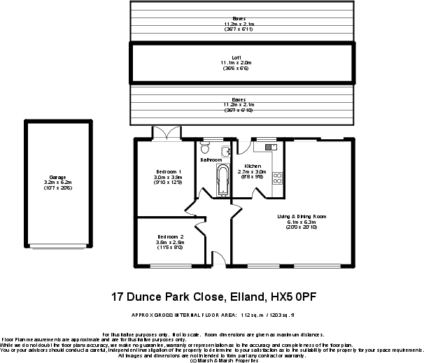 17 Dunce Park Close, Elland, HX5 0PF floorplan