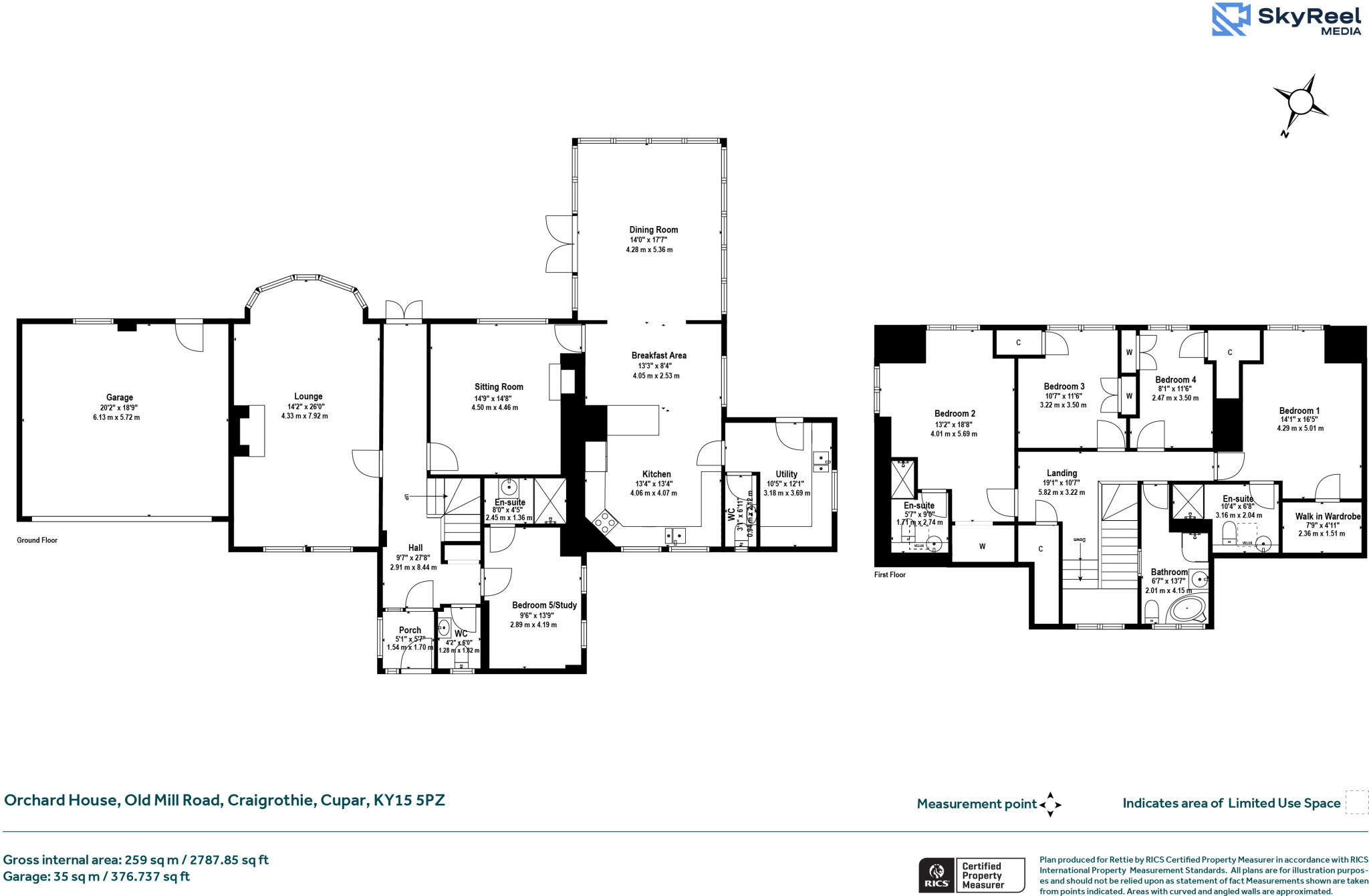 Orchard House, Old Mill Road, Craigrothie, Cupar floorplan