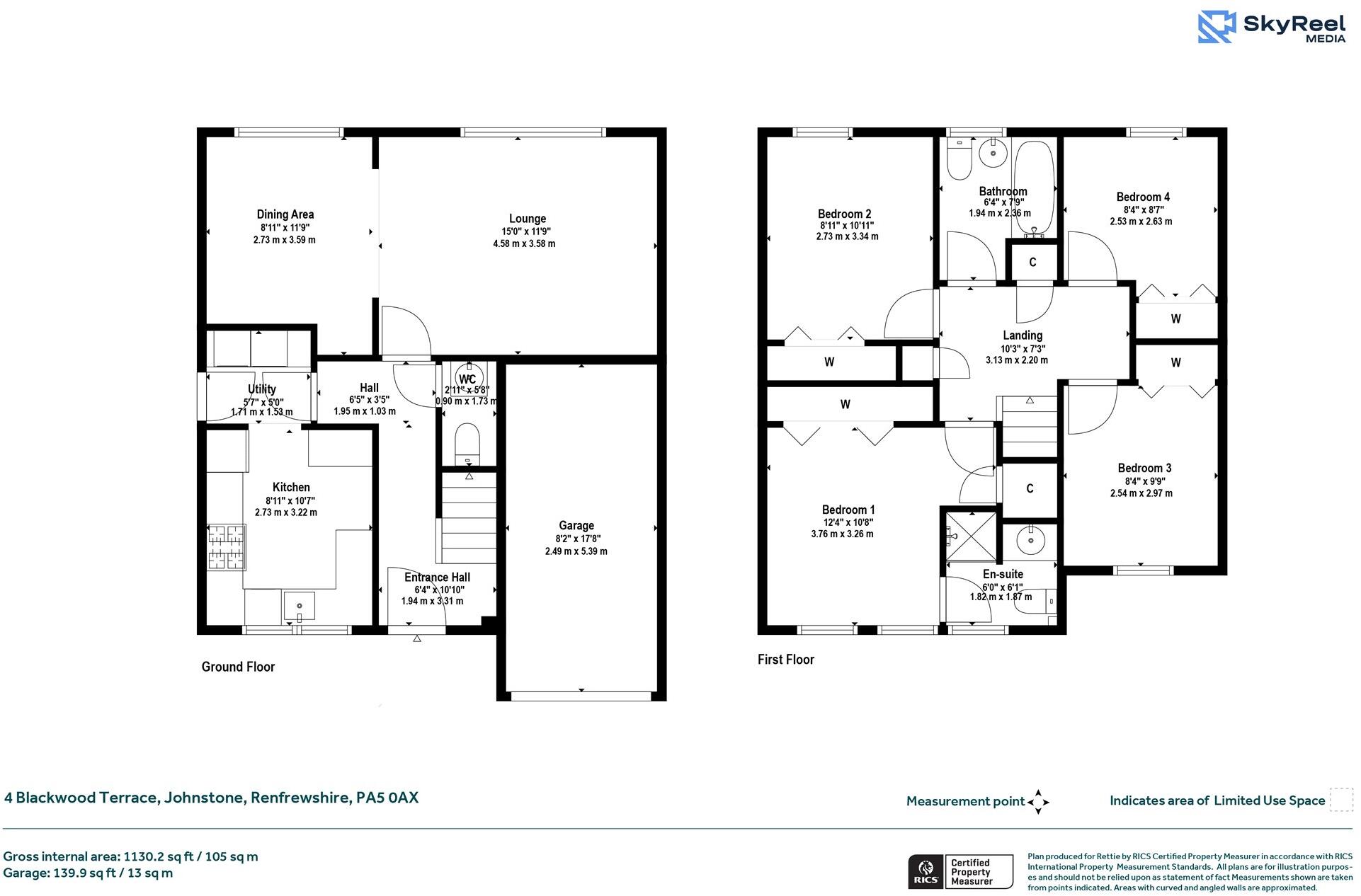 4, Blackwood Terrace, Johnstone floorplan