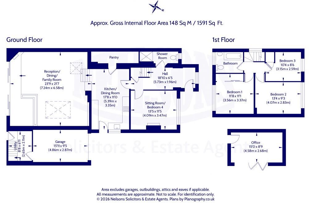 44 Riccarton Crescent, Currie, EH14 5PA floorplan