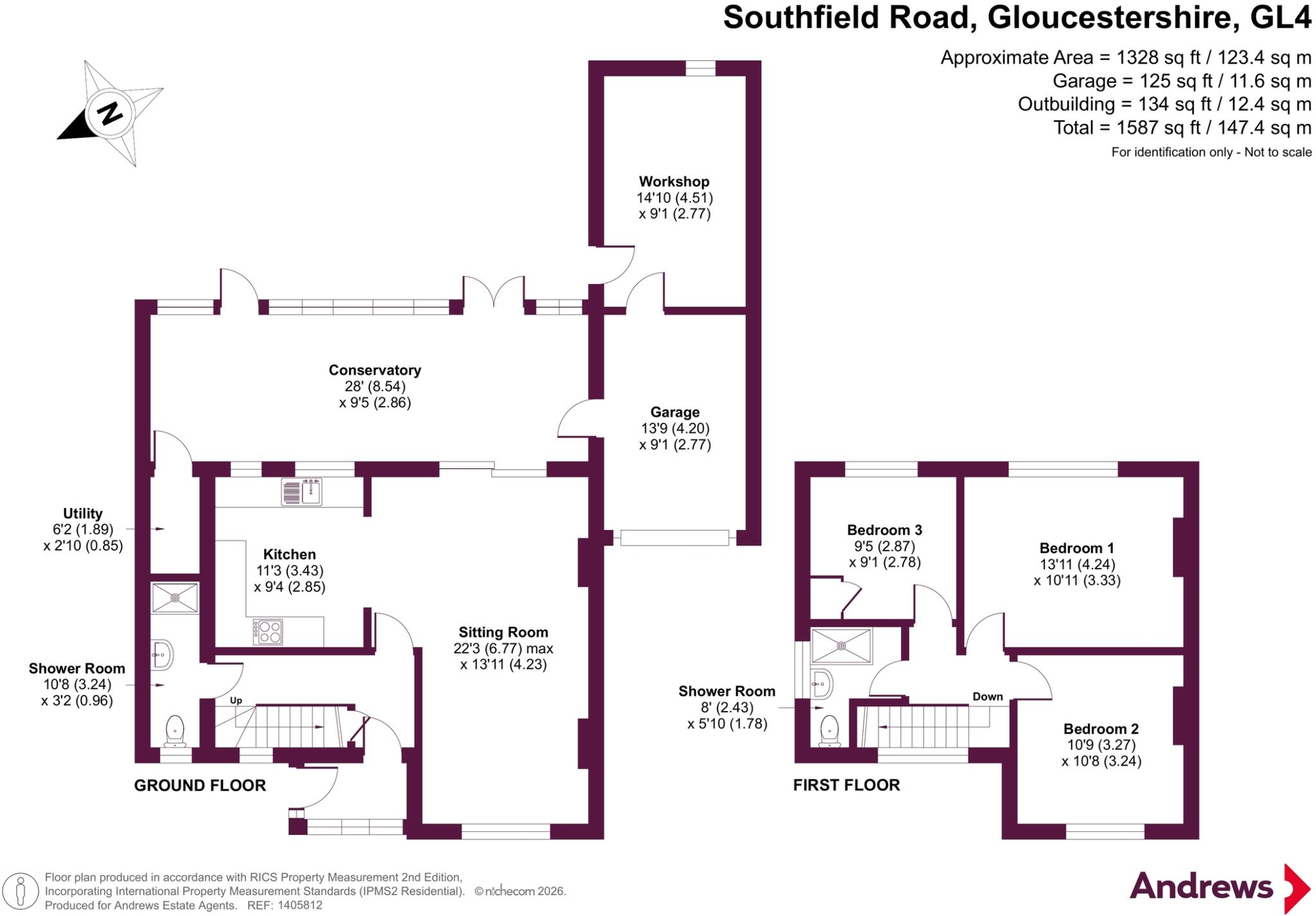 Southfield Road, Gloucester, Gloucestershire, GL4 floorplan