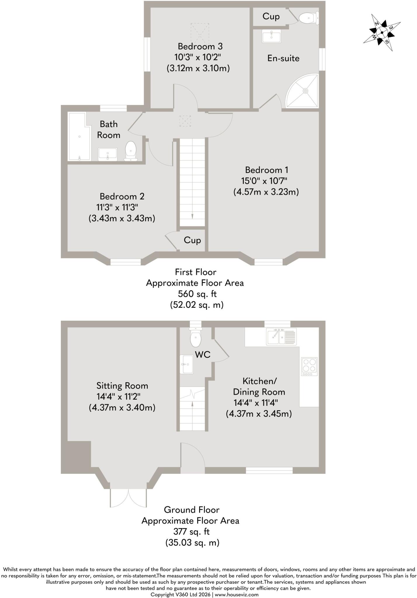 Character Cottage in Heacham floorplan