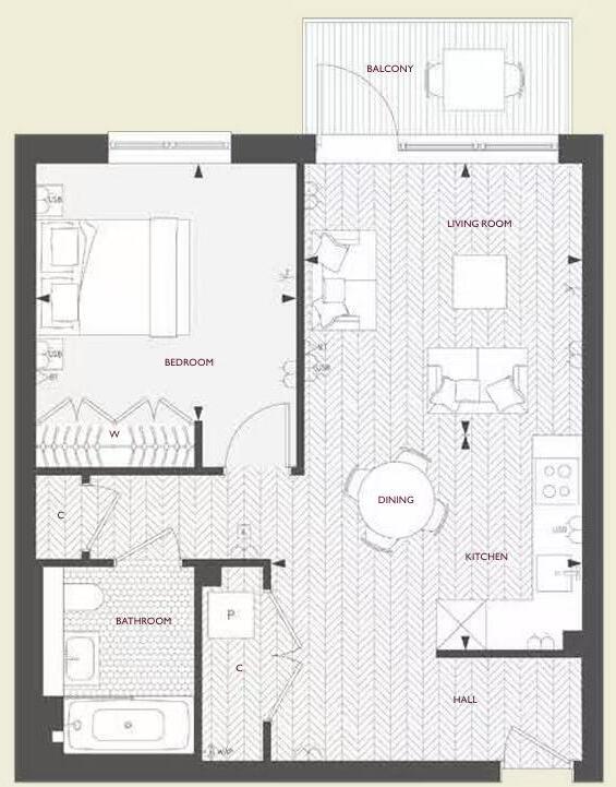 Canning House, Heritage Walk, Kingston Upon Thames floorplan