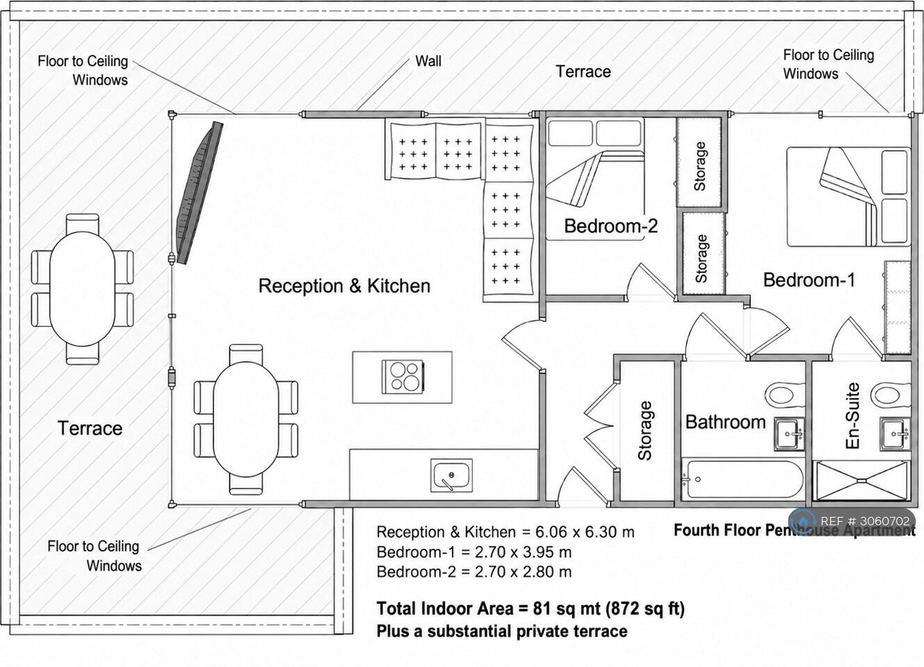 Tequila Wharf, London, E14 floorplan